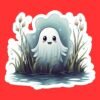 Cute Ghost Sticker