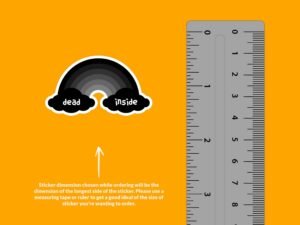 Rainbow Dead Inside Sticker