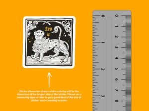 Leo Zodiac Sign Sticker