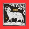 Aries Zodiac Sign Sticker
