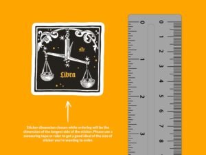 Libra Zodiac Sign Sticker