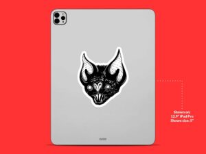 Bat Head Sticker