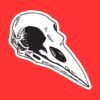 Bird Skull Sticker