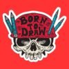 Born To Draw Sticker