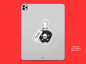 Poison Bottle Sticker - Bewitching Sticker Magic for Laptops, Journals, & More