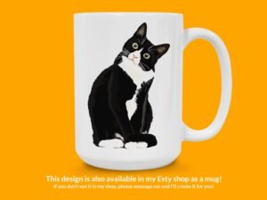 Confused Cute Cat Sticker - Purrplexed Feline Adorning Your World | Vinyl Sticker, Laptop Sticker, Water Bottle Sticker, Trendy Sticker