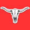 Texas Longhorn Bull Skull Sticker