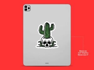 Cactus Skull Sticker