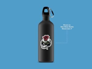 Rose Skull Sticker