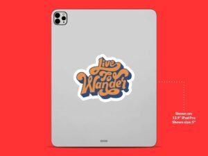 Live To Wander Sticker