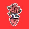 Butterfly Heart Sticker