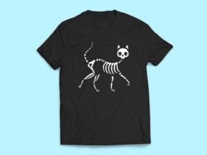 Skeleton Cat Sticker