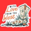 Wester Cowgirl Boot Sticker