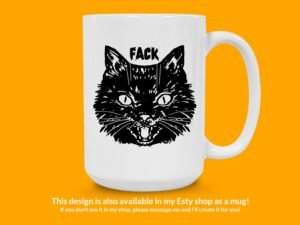 Fack Cat Sticker