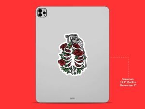 Skeleton Grenade Sticker