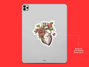 Floral Heart Sticker