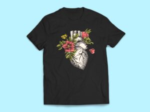 Floral Heart Sticker