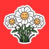 Happy Flower Sticker