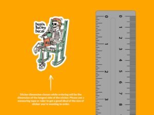 Death Before Decaf Sticker