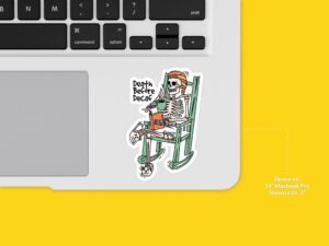 Death Before Decaf Sticker