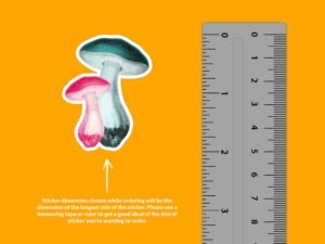 Neon Mushrooms Sticker