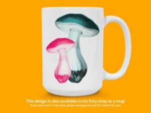 Neon Mushrooms Sticker