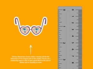 Broken Head Glasses Sticker