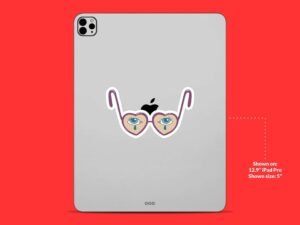 Broken Head Glasses Sticker