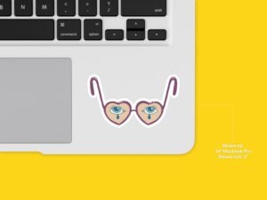 Broken Head Glasses Sticker