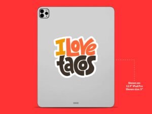 I Love Tacos Sticker