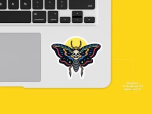 Death's Head Hawkmoth Moth Sticker