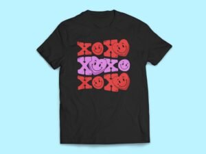 XOXO Heart Smiley Sticker