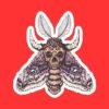 Skull Moth Sticker