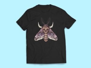 Skull Moth Sticker