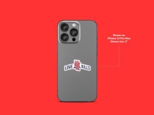 Love Kills Dagger Heart sticker