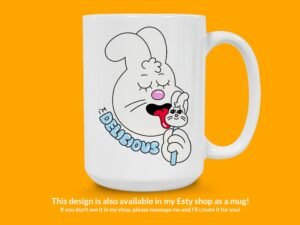 I'm Delicious Bunny Sticker