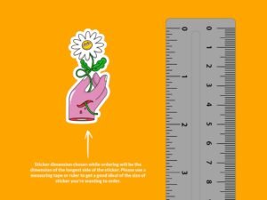 Holding a Daisy Sticker