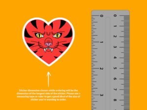 Tiger Heart Sticker