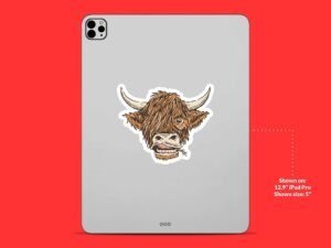 Emo Bull Sticker