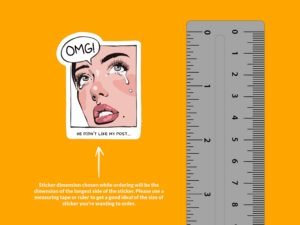 OMG He Didn't Like My Post Sticker