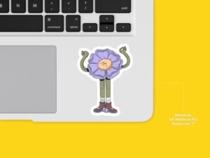 Namaste Flower Sticker
