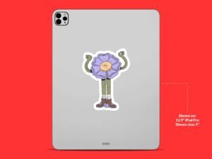 Namaste Flower Sticker