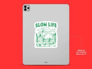 Slow Life Alpaca Sticker