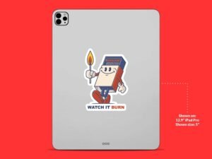Watch It Burn Matches Sticker