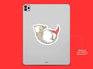 Skeleton Mermaid Sticker