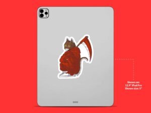 Grim Reaper Cat Sticker