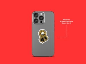 Skull Sunflower Sticker