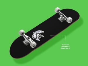 Snake On The Moon Sticker