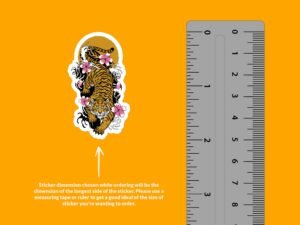 Japanese Style Tiger Sticker