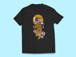 Japanese Style Tiger Sticker